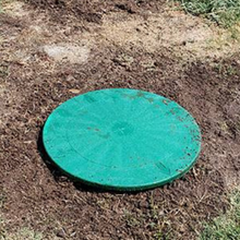 Load image into Gallery viewer, Large Flat Septic Tank Riser Replacement Lid Cover 24"