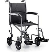 Load image into Gallery viewer, Heavy Duty Collapsing Lightweight Portable Folding Travel Wheelchair