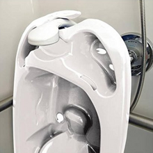 Load image into Gallery viewer, Portable Kids Collapsible Folding Baby Shower Bathtub