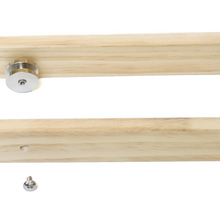 Load image into Gallery viewer, Ceiling Mounted Wooden Hanging Pots And Pans Rack