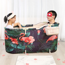 Load image into Gallery viewer, Spacious Portable Folding Adult Soaking Shower Bathtub