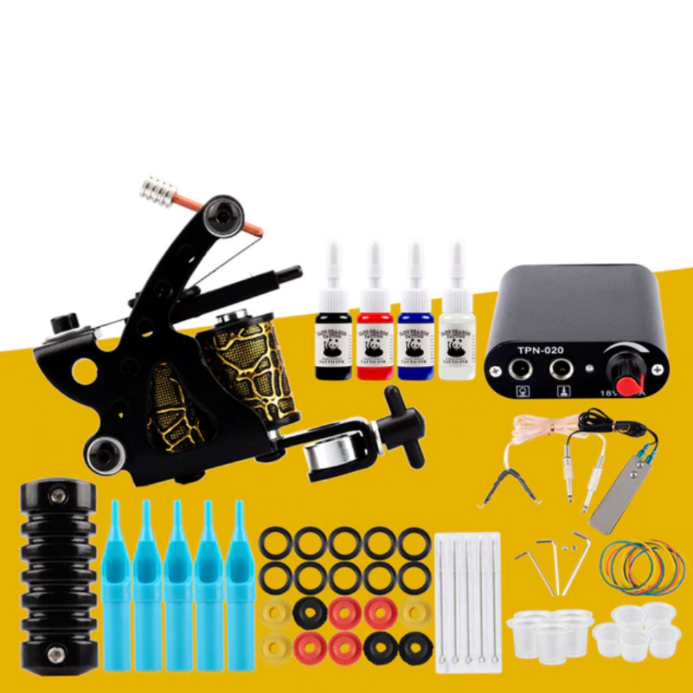 Premium Tattoo Machine Starter Kit Zincera
