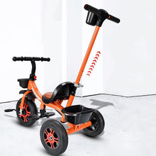 Load image into Gallery viewer, Foldable Compact Kids Three Wheel Push Tricycle Bike