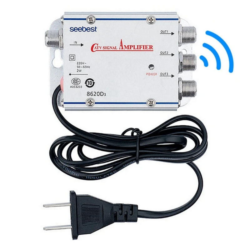 20dB TV Antenna Booster Cable Signal Amplifier Zincera 20dB TV Antenna Booster Cable Signal Amplifier Zincera