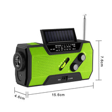 Load image into Gallery viewer, Solar Powered Emergency Hand Crank Survival Radio | Zincera