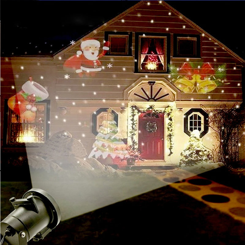 Animated Outdoor Christmas Holiday Laser Light Projector Zincera
