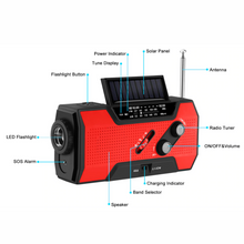 Load image into Gallery viewer, Solar Powered Emergency Hand Crank Survival Radio | Zincera