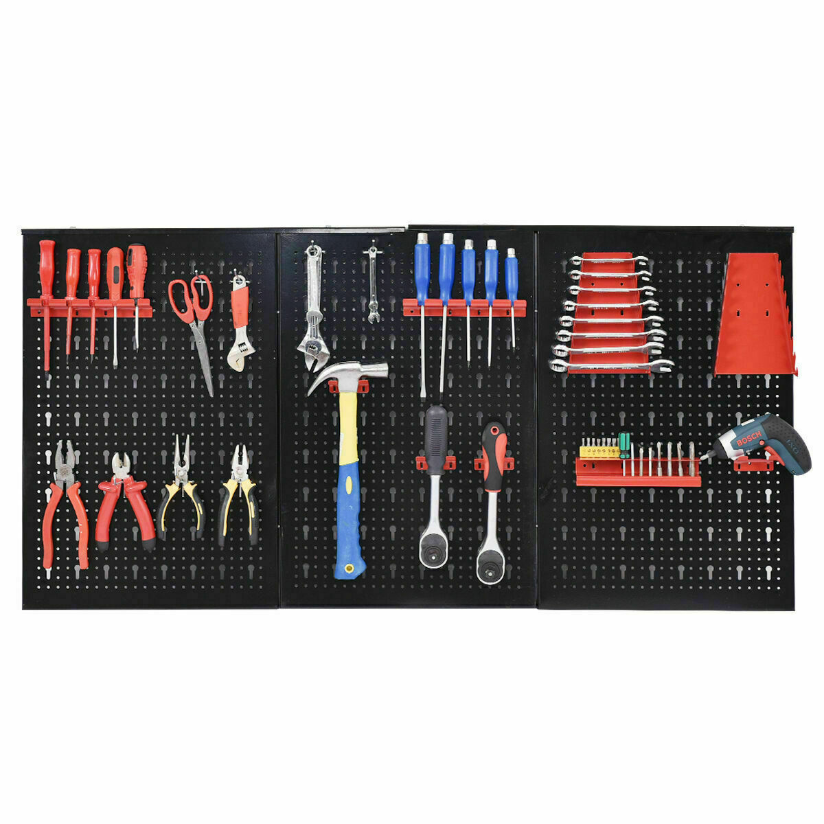 Large Garage Wall Tool Organizer Metal Pegboard 24" x 48" Zincera