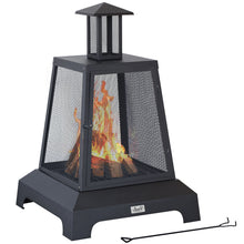 Load image into Gallery viewer, Large Portable Outdoor Backyard Wood Burning Fire Pit 26"