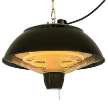 Load image into Gallery viewer, Compact Hanging Electric Infrared Halogen Patio Heater 1500W