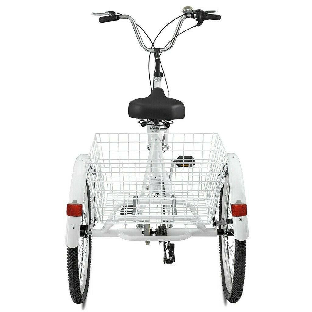 heavy duty 3 wheel bicycle Heavy Duty Adult Three Wheeled Tricycle Bike 24"– Zincera
