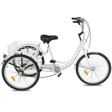Load image into Gallery viewer, Heavy Duty Adult Three Wheeled Tricycle Bike 24"