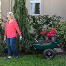 Load image into Gallery viewer, Heavy Duty Two Wheel Small Garden Wheelbarrow | Zincera