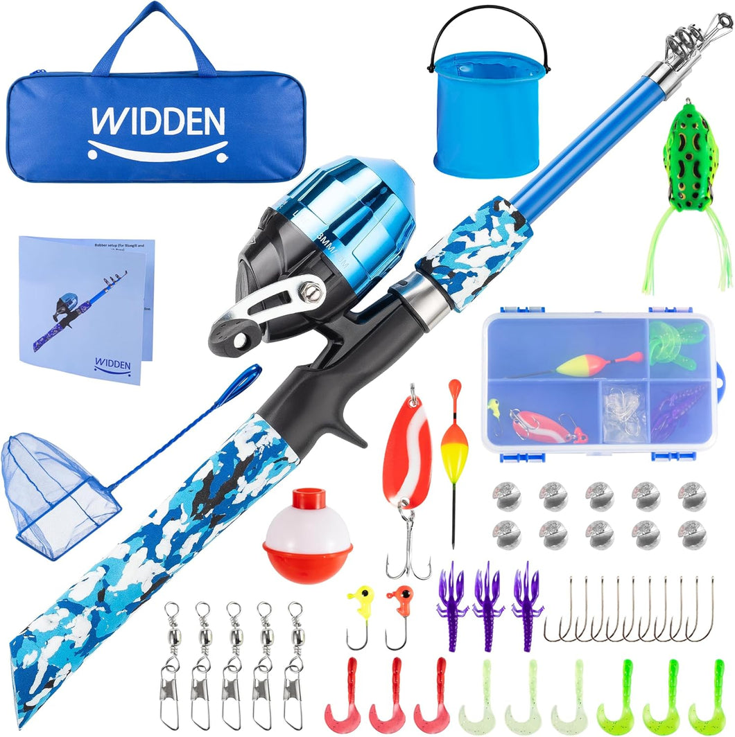Ultimate Portable Kids Fishing Pole Kit
