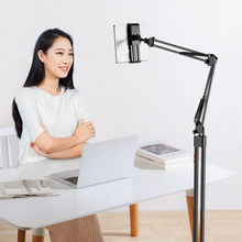 Load image into Gallery viewer, Portable Adjusting iPad/Tablet Holder Floor Stand