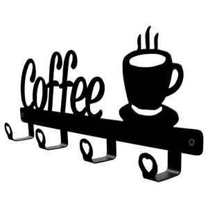 Spacious Wall Mounted Coffee Mug Holder Rack