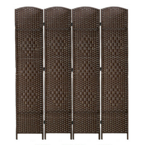 Modern Wooden 4-Panel Folding Room Divider Partition Screen