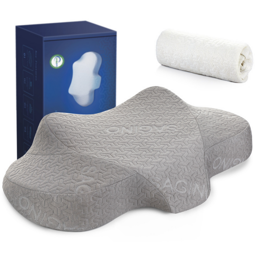 Advanced Cervical Anti Snore Sleep Apnea CPAP Neck Pillow