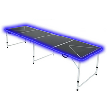 Load image into Gallery viewer, Large LED Light Up Foldable Beer Pong Table 8 ft