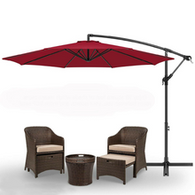 Load image into Gallery viewer, Large Outdoor Patio Cantilever Offset Patio Umbrella 10 ft