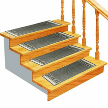 Load image into Gallery viewer, Modern Non Slip Carpeted Rug Stair Treads