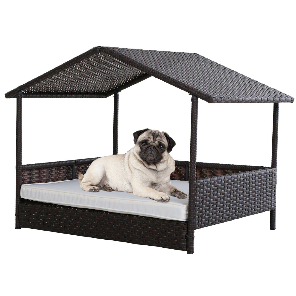 Large Indoor / Outdoor Modern Elevated Dog House