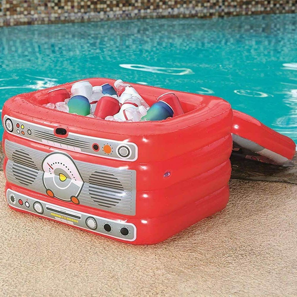 Premium Inflatable Pool Floating Ice Chest Cooler