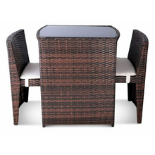 Load image into Gallery viewer, Deluxe Outdoor 3 Piece Table And Chairs Bistro Set