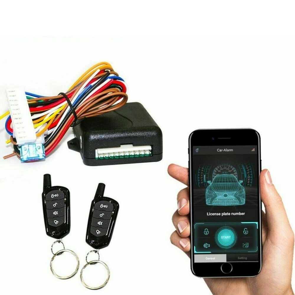 Universal Car Anti Theft Security Alarm System With Remotes