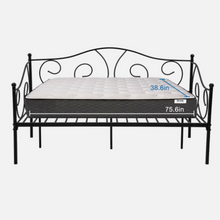 Load image into Gallery viewer, Large Full Sized Twin Metal Daybed Frame