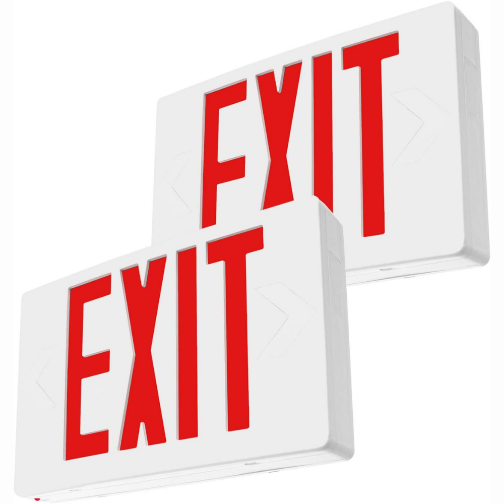 Powerful LED Emergency Safety Exit Lights 2 Pack
