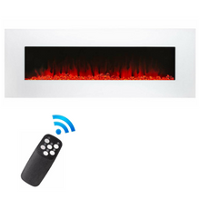 Load image into Gallery viewer, Large Realistic LED Electric Indoor Wall Mounted Fireplace Insert 50&quot;
