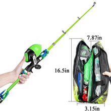 Load image into Gallery viewer, Ultimate Portable Kids Fishing Pole Kit