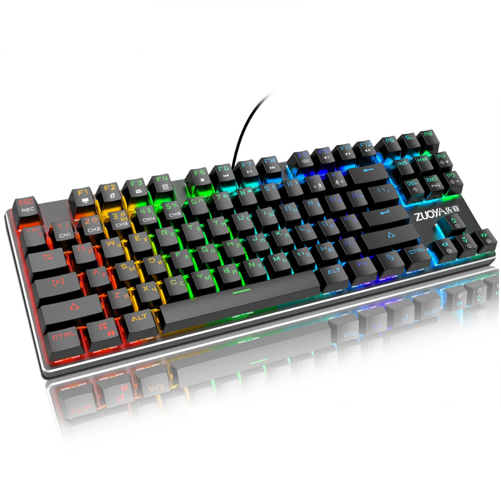 Rainbow RGB Mechanical Gaming Keyboard For PC | Zincera