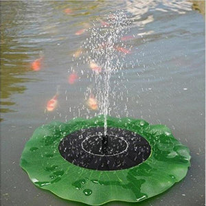 Solar Powered Leaf Shaped Garden Bird Bath Water Fountain Pump | Zincera