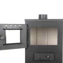 Load image into Gallery viewer, Freestanding Multifuel Modern Wood Burner Stove