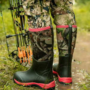 Womens' Waterproof Insulated Rubber Hunting Snake Boots