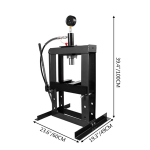 Heavy Duty Small 10 Ton Hydraulic Shop Press Machine | Zincera