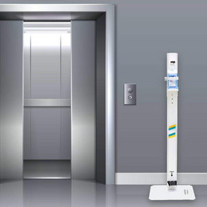 Premium Adjustable Free Standing Sanitizer Station Dispenser Stand | Zincera