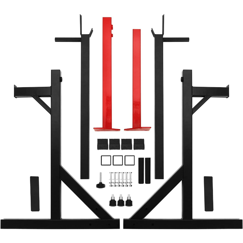 Bench Press Half Rack Adjustable Home Gym Bench Press And Squat Barbell Half Rack– Zincera