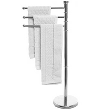 Load image into Gallery viewer, Free Standing Bathroom Towel Drying Rack Stainless Steel | Zincera