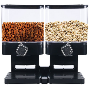 Double Dry Food / Cereal Dispenser Set | Zincera