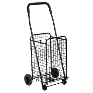 Portable Folding Personal Grocery Shopping Cart With Wheels | Zincera