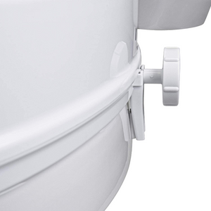 Clamp On Raised Handicap Toilet Seat Riser 4" | Zincera