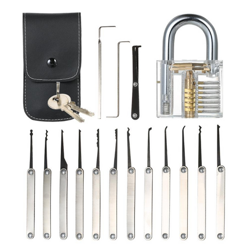 Ultimate Beginners Lock Picking Tool Set 15 pcs | Zincera