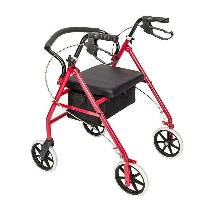 Foldable Senior Rolling Walker With Seat And Wheels | Zincera