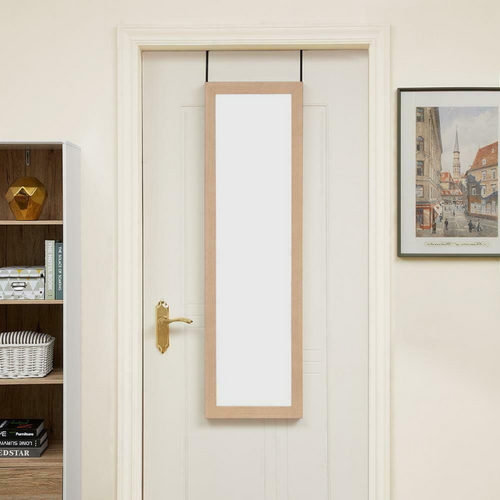 Natural Over Door Mounted Hanging Mirror 42