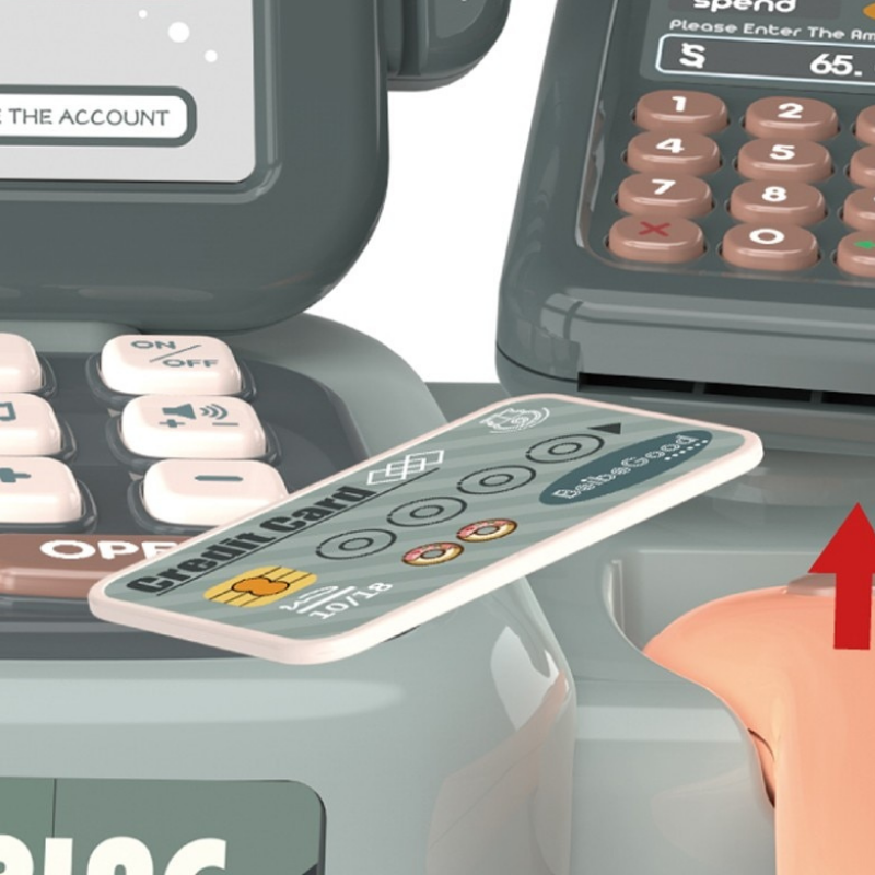 Smart Kids Cash Register Play Toy With Scanner– Zincera