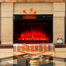 Load image into Gallery viewer, Premium Indoor LED Electric Fireplace Heater Insert | Zincera