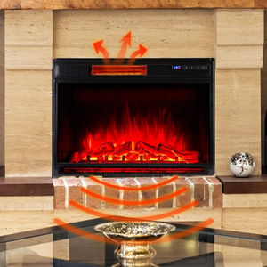 Premium Indoor LED Electric Fireplace Heater Insert | Zincera